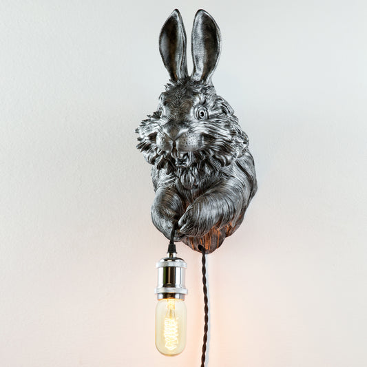 Bunny Wall Light – Cute and Whimsical Bunny Head & Bust Sconce, Easter Decor, Nurseries, or Playful Wall Accents