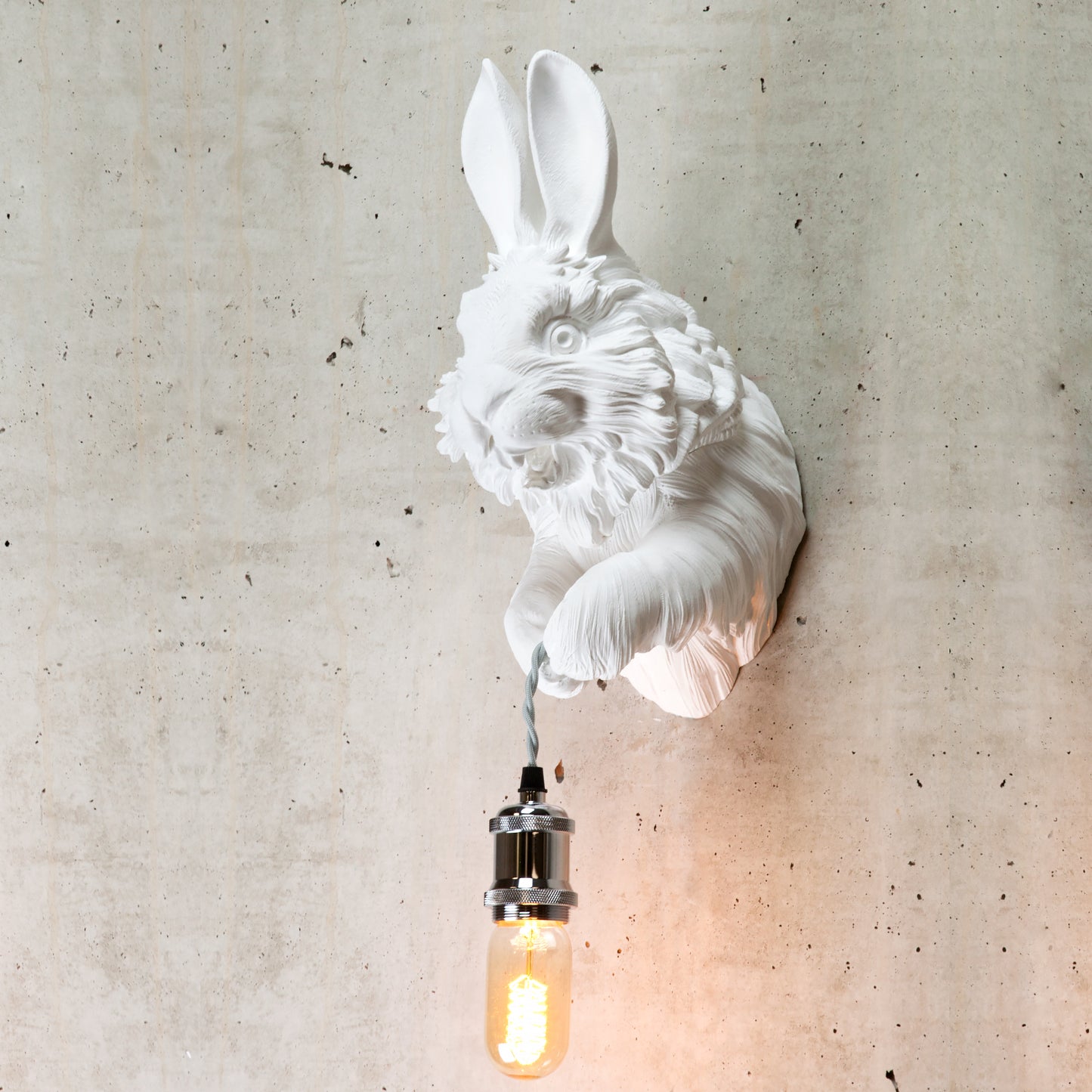 Bunny Wall Light – Cute and Whimsical Bunny Head & Bust Sconce, Easter Decor, Nurseries, or Playful Wall Accents