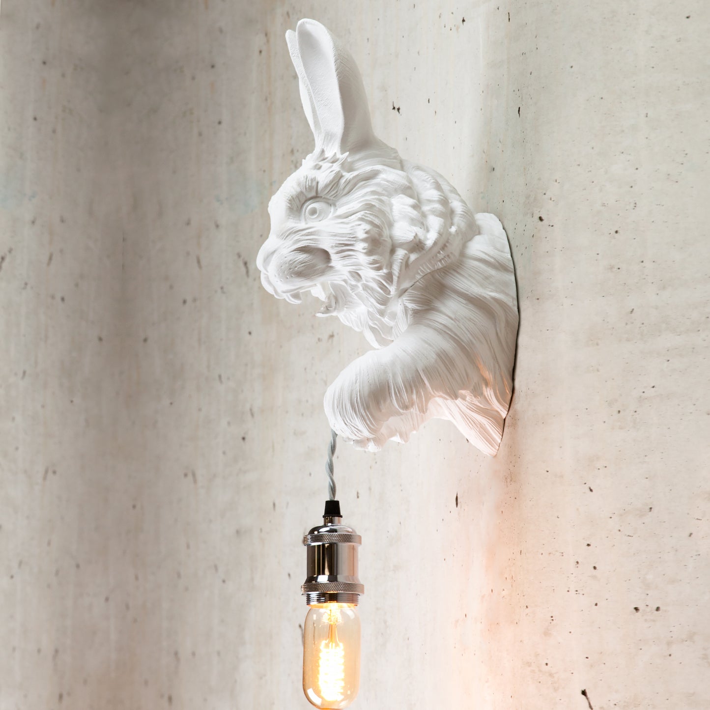 Bunny Wall Light – Cute and Whimsical Bunny Head & Bust Sconce, Easter Decor, Nurseries, or Playful Wall Accents